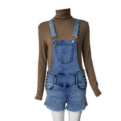 China Bufa Fashion Women Clothing Girls Pump QUICK DRY Jeans Shorts Bib Women Overall Casual Denim Overalls for sale