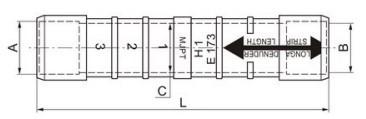 China L98.5mm pre aisló las colocaciones de ABC de la manga para el cable aislado en venta