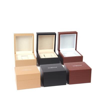 China Watch Storage and Display 2021 Wholesale Luxury Simple Custom Logo Watch Box Wooden Watch Box for Display Storage and Packing Watch for sale