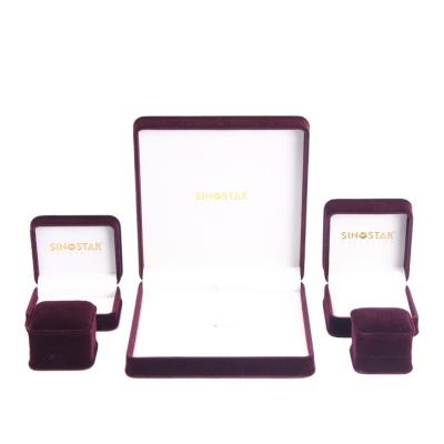 China Jewelry Storage and Display 2021 Wholesale Custom Logo Jewelry Packaging Box Luxury Velvet Jewelry Boxes for Jewelry Set Ring Necklace Bracelet Earring for sale