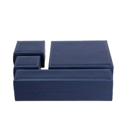 China Jewelry Storage and Display Wholesale 2021 Custom PU Leather Jewelry Boxes Gift Packaging Box Jewelry Case with Factory Price for sale