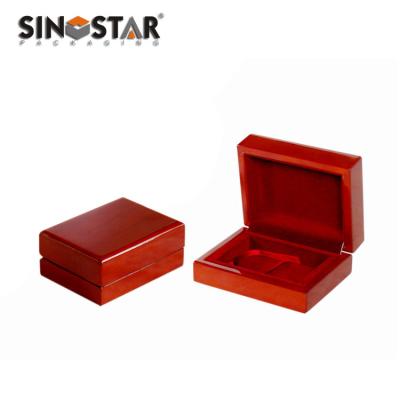 China Wood Customize Logo Black Rigid Commemorative Badge Coin Display Gift Packaging Box for sale