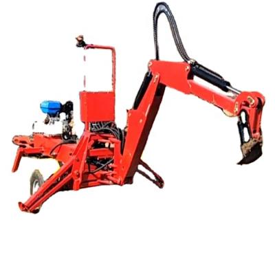 China Self-propelled type towable backhoe ATV, ATV backhoe digger, self-powered backhoe digging equipment for sale