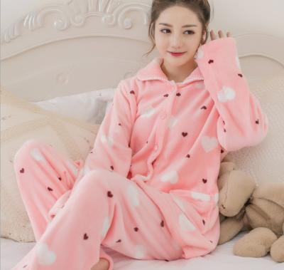 China zm41607c Breathable Female Autumn Pajamas Lady Pajamas Korean Winter Women Pajamas for sale