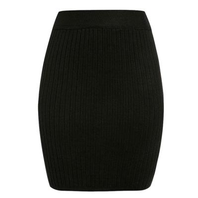 China zm60572b autumn/winter women's skirt breathable casual skirt in pure color knit with buttocks for sale