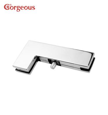 China Modern Gorgeous Patch Clamp Fixture Fitting Door Hardware Easy Install Door Panel Patch Glass Fitting for sale