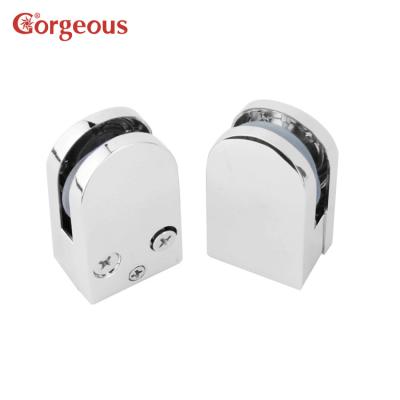 China Easy to Install and Maintain Gorgeous Zinc Alloy Glass Railing Clamp Glass Flange Cabinet Railing Clamp Glass Flange for sale