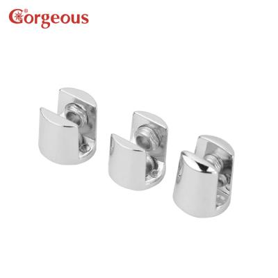 China Gorgeous Zinc Alloy Glass Shelf Cabinet Panel Glass Support Clip Brackets Support Shelf Bracket For Glass for sale