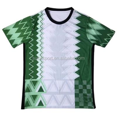 China Shirts & Leading 2020 Custom Made Nigeria Jersey Mens Kids Soccer Jersey Football Shirt Set White Green Home Away for sale