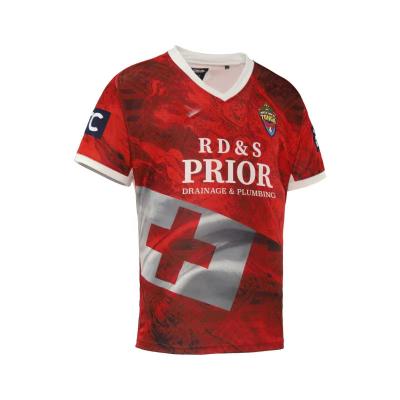 China Antibacterial Tonga Rugby League Mens 2022 Tonga Jersey S-5XL Tonga Home Training Shirt for sale