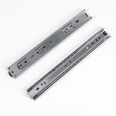 China HOUSEHOOK Contemporary Furniture Fittings 55mm Push To Open Telescopic Ball Bearing Drawer Slides for sale