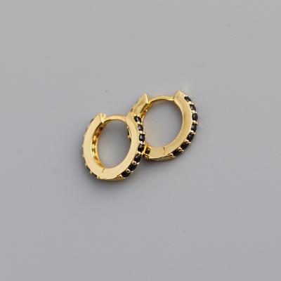 China Hot Fashion Amazon Channel 7mm Earrings Gold Plated Earings 925 Sterling Silver Jewelry Earrings Hoop for sale