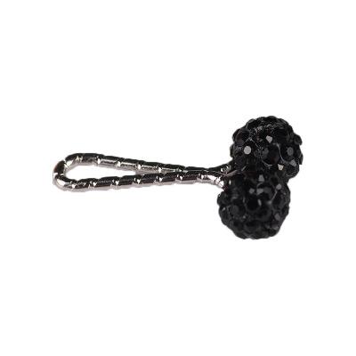 China ALLOY Safety Pin Muslim Hijab Scarf Clip Pin Rhinestone Ball Brooch Fashion Jewelry for sale