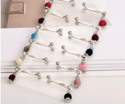 China 2019 New Arrival Elegant Colorful Fashion Bead Muslim Hijab Brooch Hijab Scarf Pins Clasps for sale