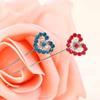 China Cheap Brooch Pin Muslim Arabic Scarf Safty Pin Hijab Heart Pin from New Yiwu Elegant Jewelry Factory for sale