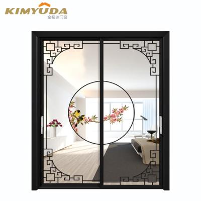 China Modern Superior Sound Proof Home Japanese Style Sliding Door Balcony Partition Room Panels 4 Tracks Sliding Door for sale