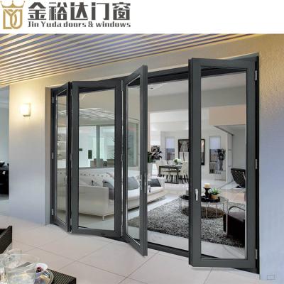 China Energy Saving & waterproof & Sound Insulation Glass Folding Door for sale