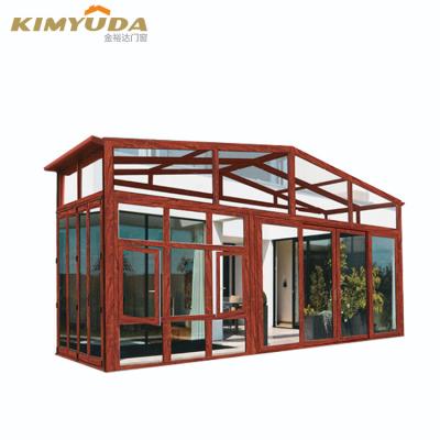 China New design green house tempered glass aluminum sunroom modern conservatory aluminum sunroom for sale