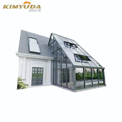 China JYD Backyard Aluminum Alloy Solarium Modern Season Kit Outdoor Glass Room Customized for sale