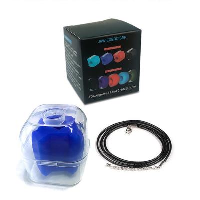 China Grade Alimentar Silicone Jawline Treinador Mastigar Exercício Bola para treinamento da mandíbula e V face lifting à venda