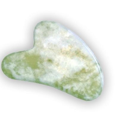 China OEM ODM Skin Rejuvenation Green Milk Jade Scrapping Board Gua Sha Facial Lifting Tool for sale