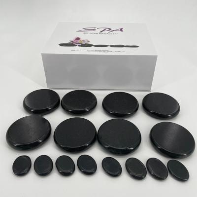 China 16pcs Portable Spa Hot Stone Massage Stones Set Função 2 Relaxamento profundo dos músculos à venda