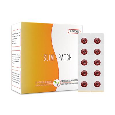 China 10 Pieces Disposable Slimming Magnetic Belly Slimming Navel Slim Patch Original for sale