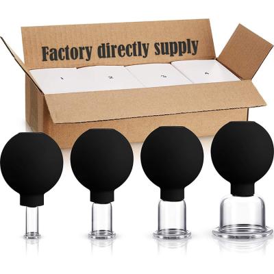 China Class I Glass Silicone Jars Cupping Therapy Set for Face Skin Lift Certification Other for sale