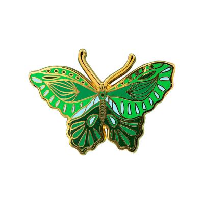 China Custom-made brooch Chinese style butterfly lady teacher reward gift brooch creative support hotel and resort for sale