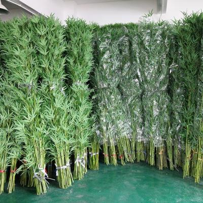 China 2M All-Plastic Taiwan Bamboo Tree Branch Environmental Artificial Bamboo Nursery Pot Green Plant Decorative Tree for sale