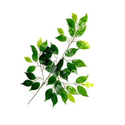 China Environmental Artificial Artificial Banyan Leaf Decoration Plant Home Decor for sale