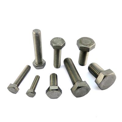 China 304 316 stainless steel m7 m8 m9 m15 m17 bolt factory price stainless steel screw wholesale high strength metric hex screw for sale