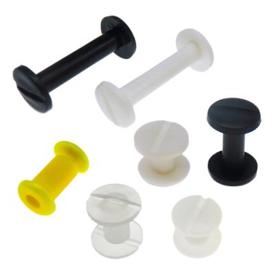 China Pan Custom Black White Plastic Pound Binding Chicago Screws for sale