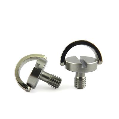 China Cheese Wholesale Customized Stainless Steel D-ring Screw For Camera Tripod for sale