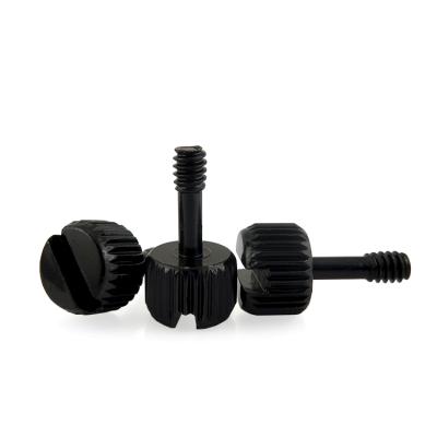 China M3 M4 Round Black Computer Case Knurled Thumb Screws For Cover for sale