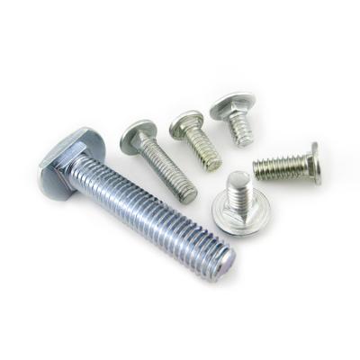 China Din 603 m4 m5 m8 m6x16 m14 8.8 Custom Grade Flat Head SS 304 Galvanized Stainless Steel Carriage Bolts for sale