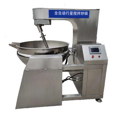 China Chili Paste Cooker Pot Paste Mixer Machine Automatic Candy Hot Sauce Caramel Stirring Meat Making Machine Vegetable Processing Plant Sauce Cooking Machine for sale