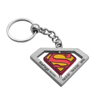 China Custom High Quality Super Wonder Man Iron Man Cartoon Key Chain Metal Glass Wholesale for sale