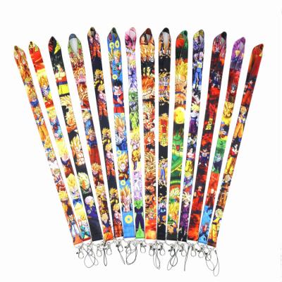 China Wholesale Promotional Multi Color Key Polyester Printed Neck Strap Lanyards Logo Dragon Ball Nylon Chain Custom Lanyards for sale