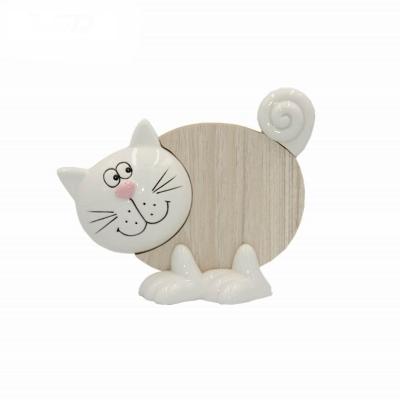 China Porcelain with design ceramic home decoration of large vivid MDF fashion porcelain MDF cat gifts for sale