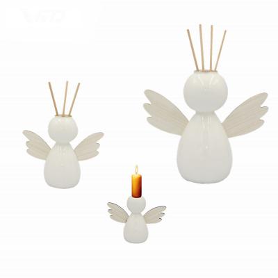 China 2020 Home Decoration Popular MDF Angel Home Decoration Ceramic Gasoline Bottle Porcelain Gifts for sale