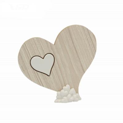 China Porcelain with MDF birthday and valentine's day decoration china MDF heart gifts ceramic wholesale vivid wedding gift for sale