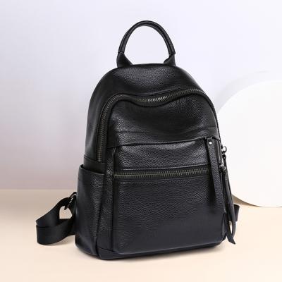 China 2022 New Style Large Capacity Shoulder Ladies Laptop Women Backpack PORTABLE Genuine Leather Leather Bags for sale