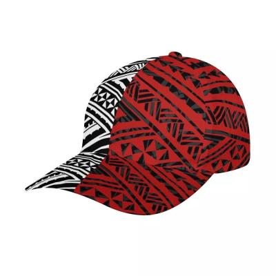 China breathable & New Arrived Polynesian Couples Baseball Cap Vintage Tribal Samoan Custom Adjustable Design Waterproof Casual Hats for sale