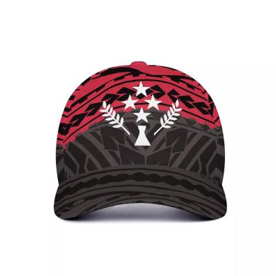 China breathable & New Fashion 2021 New Fashion Polynesian Samoan Tribal Design Custom Kosrae Logo Men Outdoor Sun Hat for sale