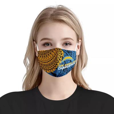 China HOT SALE Washable Polynesian Samoan Tribal Design NFL American Football Team Face Mask Dustproof Breathable Unisex Adult Unisex Face Mask for sale