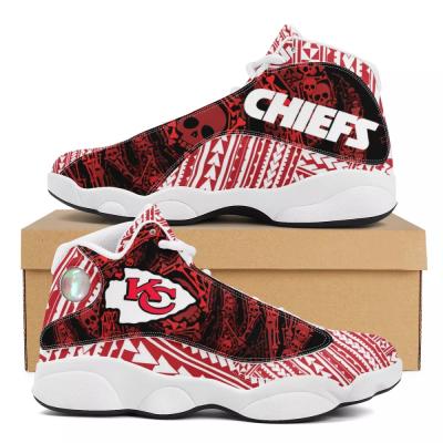 China Fashion \Comfortable\Durable\Breathable\Lighted Oversized Skulls Print Polynesian Tribal Sneakers NFL Custom Samoa Design Team Logo Basketball Shoes for sale