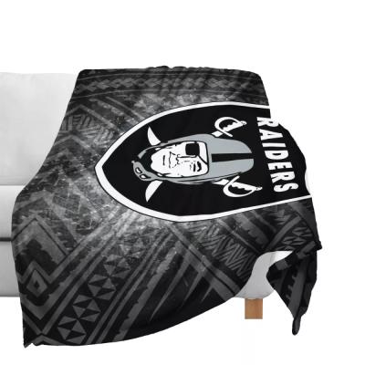 China Custom American Football Team Knitted Baby Blanket NFL Polynesian Samoan Tribal Design Anti-Static HOT SALE 2021 for sale