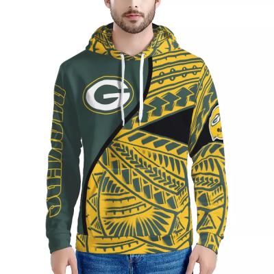 China Custom Team Long Sleeve Leisure Shirt Hoodies Anti-wrinkle Polynesian Samoa Tribal Design NFL American Football Sweatshirt for sale