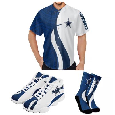 China 1 MOQ Design NFL Team Custom Short Sleeve American Football Jersey Antibacterial Polynesian Samoan Tribal Casual Socks Breathable Sneakers for sale